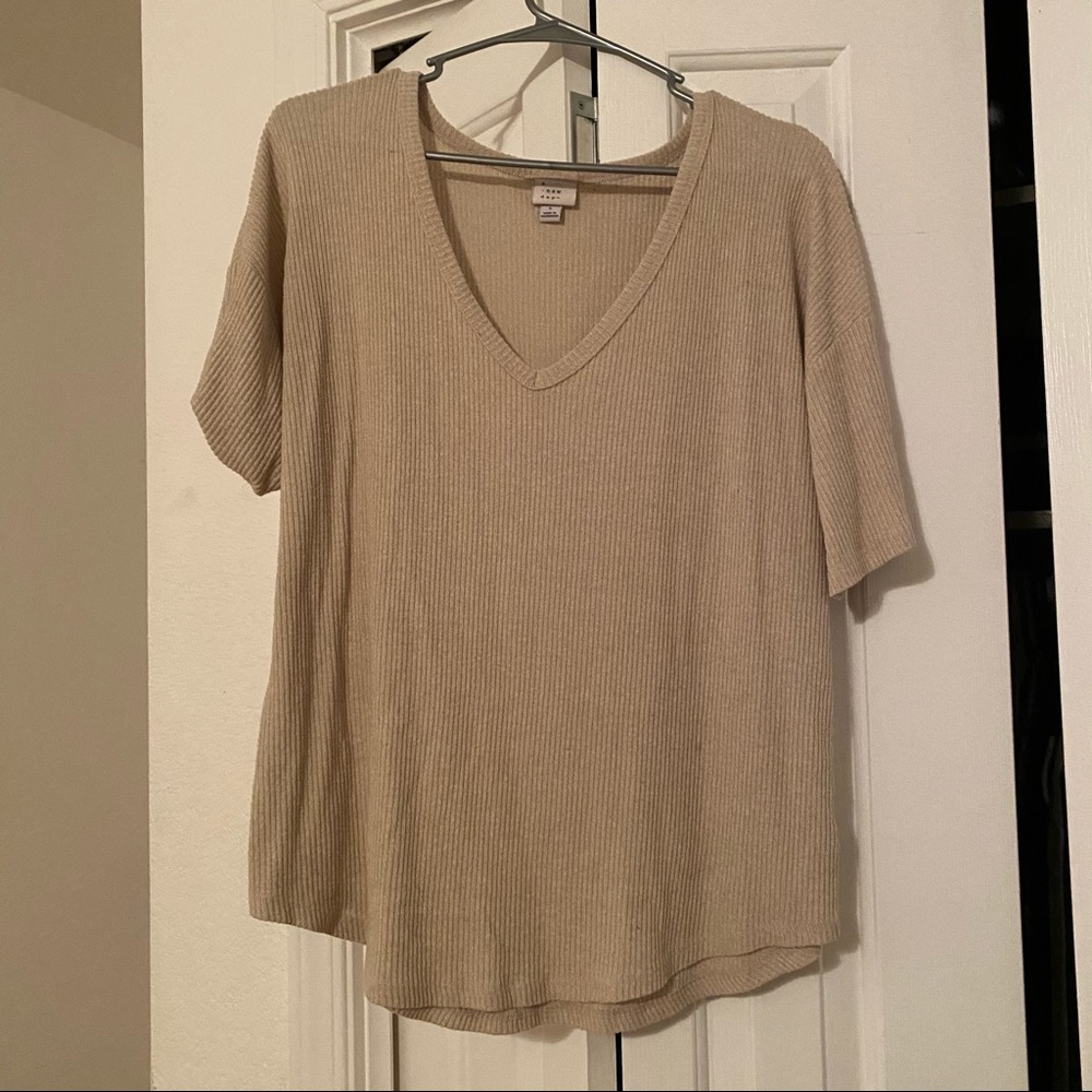 soft ribbed tee